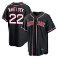 Kdoa B.Red Sox #22 Garrett Whitlock Player Black Out Home Game Stitched Jerseys