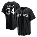 Kdoa B.Red Sox #34 David Ortiz Player Black Home Game Stitched Jerseys