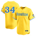 Kdoa B.Red Sox #34 David Ortiz Player Yellow Limited Home Game Stitched Jerseys