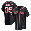 Kdoa B.Red Sox #35 Garrett Crochet Player Black Out Home Game Stitched Jerseys