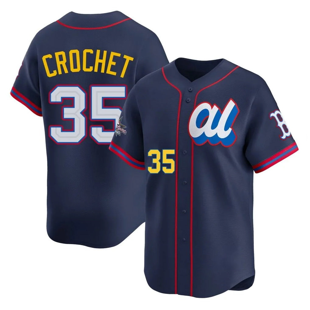 Kdoa B.Red Sox #35 Garrett Crochet Player Navy American League All-Star Edition Game Stitched Jerseys