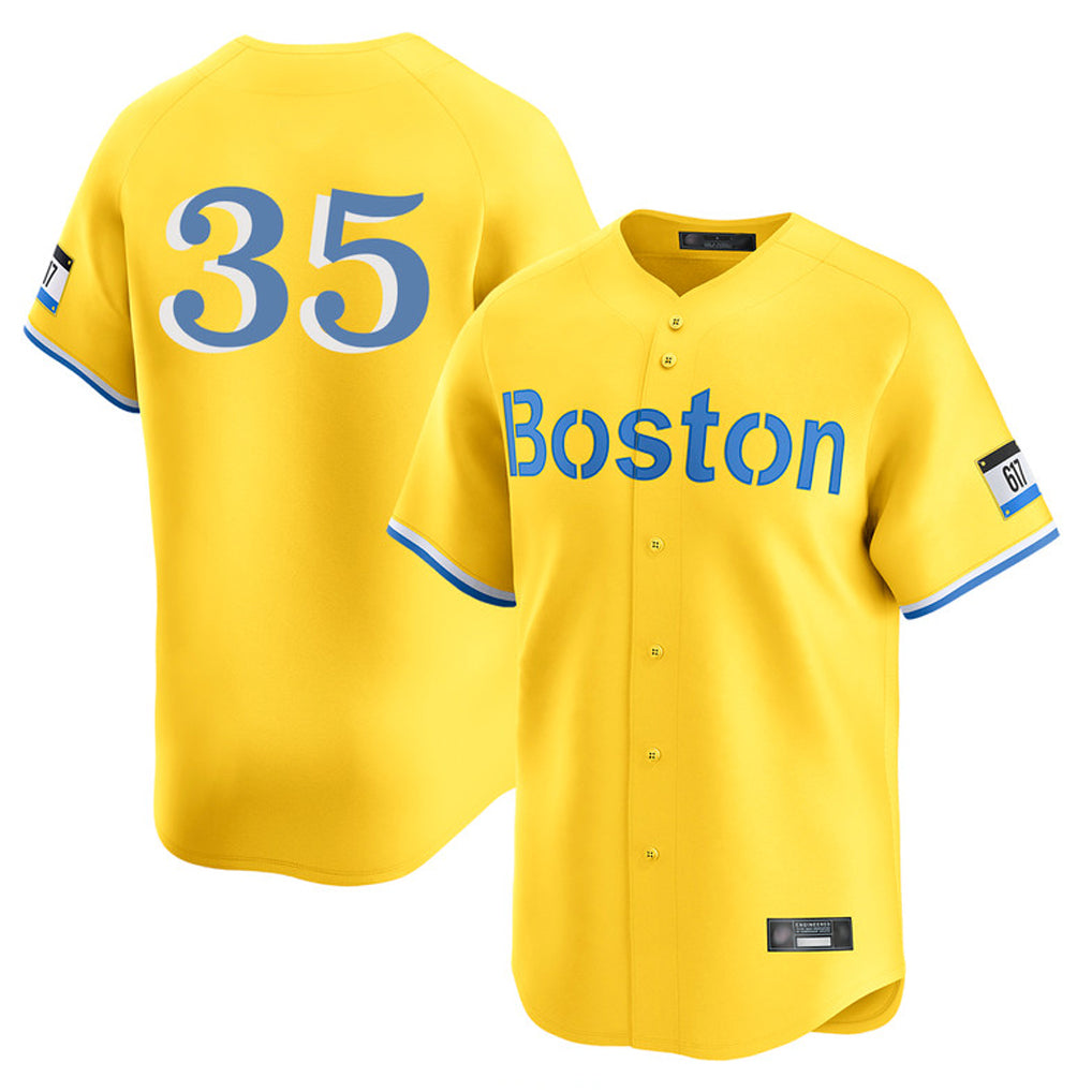 Kdoa B.Red Sox #35 Garrett Crochet Player Yellow Limited Home Game Stitched Jerseys