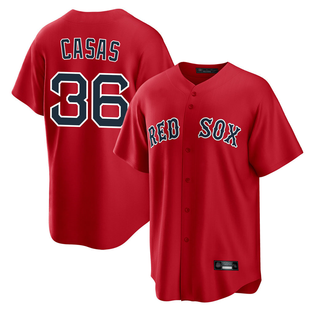 Kdoa B.Red Sox #36 Triston Casas Player Red Home Game Stitched Jersey