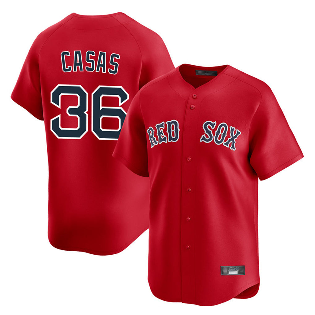 Kdoa B.Red Sox #36 Triston Casas Player Red Limited Home Game Stitched Jersey