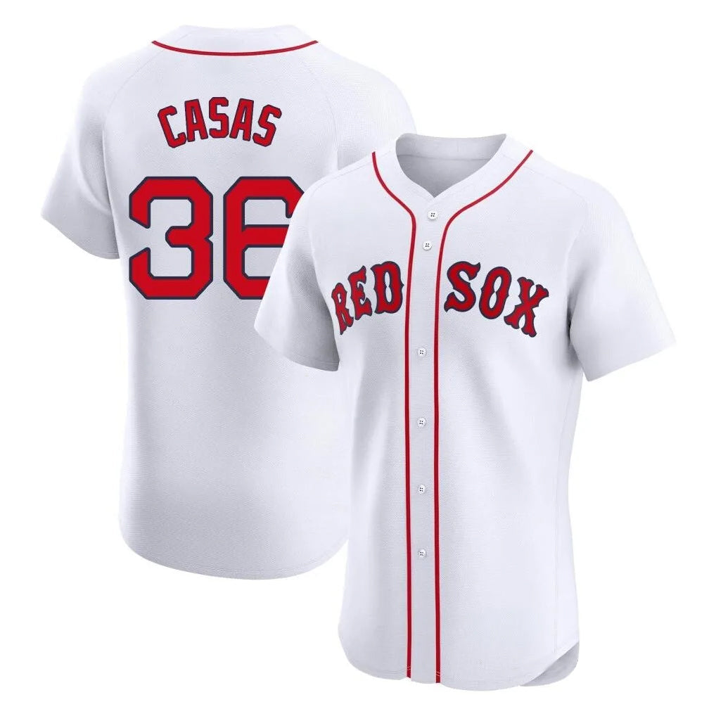 Kdoa B.Red Sox #36 Triston Casas Player White Limited Elite Home Game Stitched Jersey