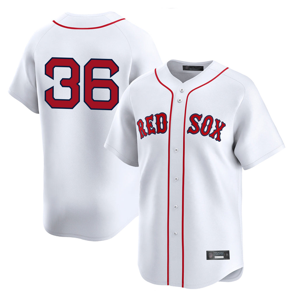 Kdoa B.Red Sox #36 Triston Casas Player White Limited Home Game Stitched Jersey