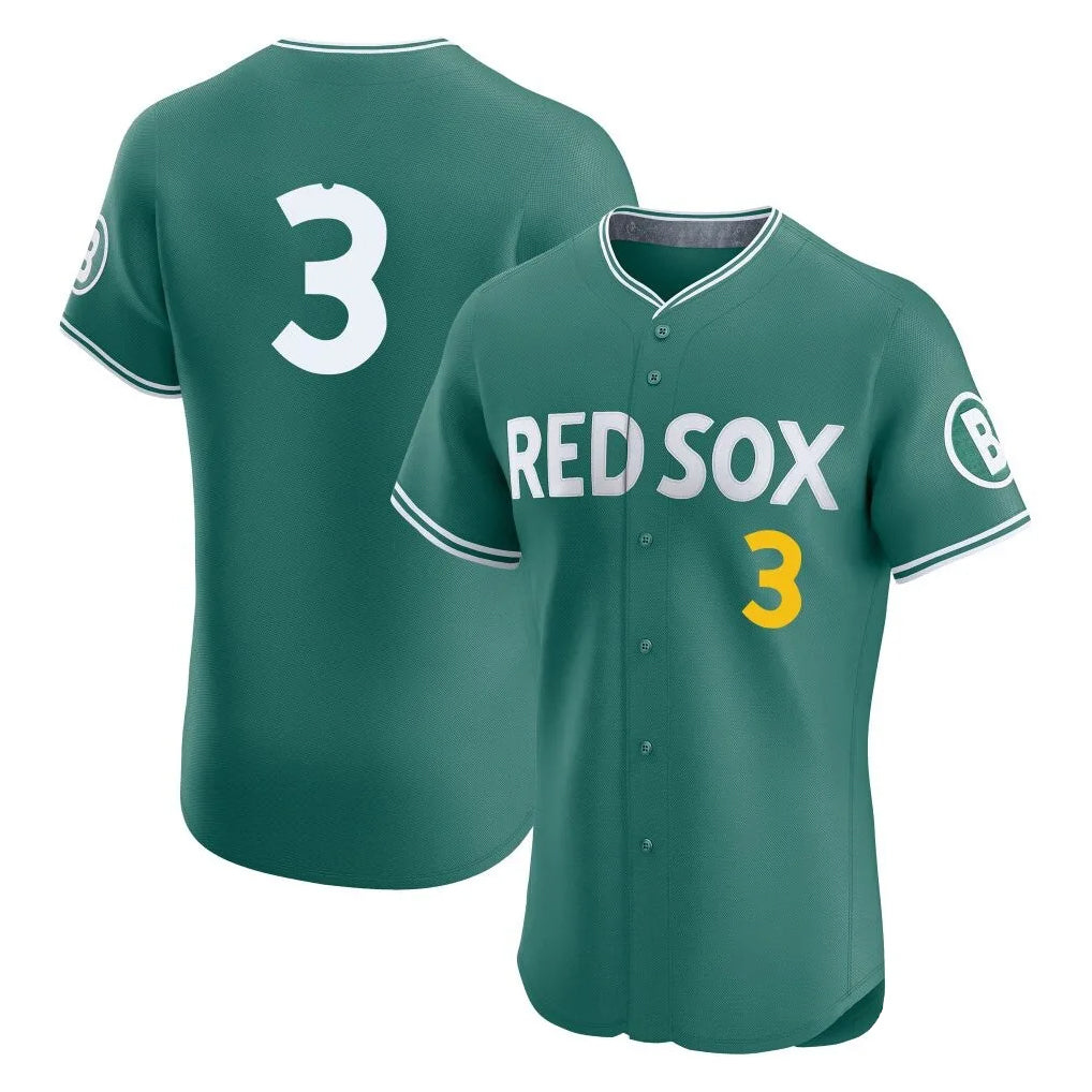 Kdoa B.Red Sox #3 Ceddanne Rafaela Player Green City Connect Limited Elite Home Game Stitched Jersey
