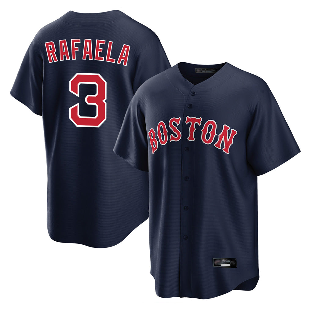 Kdoa B.Red Sox #3 Ceddanne Rafaela Player Navy Home Game Stitched Jersey