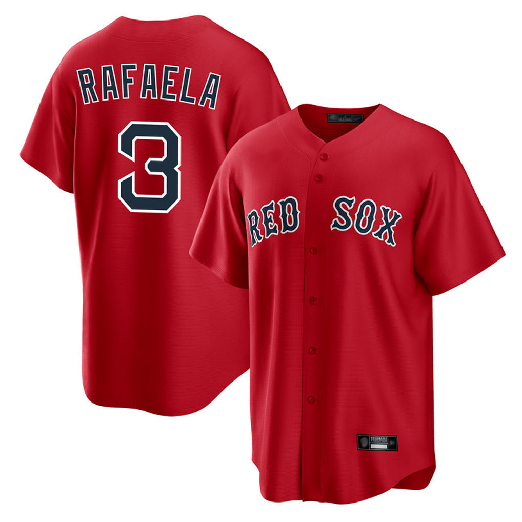 Kdoa B.Red Sox #3 Ceddanne Rafaela Player Red Home Game Stitched Jersey