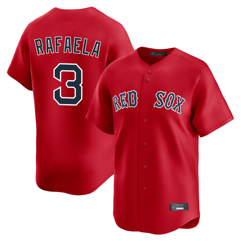Kdoa B.Red Sox #3 Ceddanne Rafaela Player Red Limited Home Game Stitched Jersey