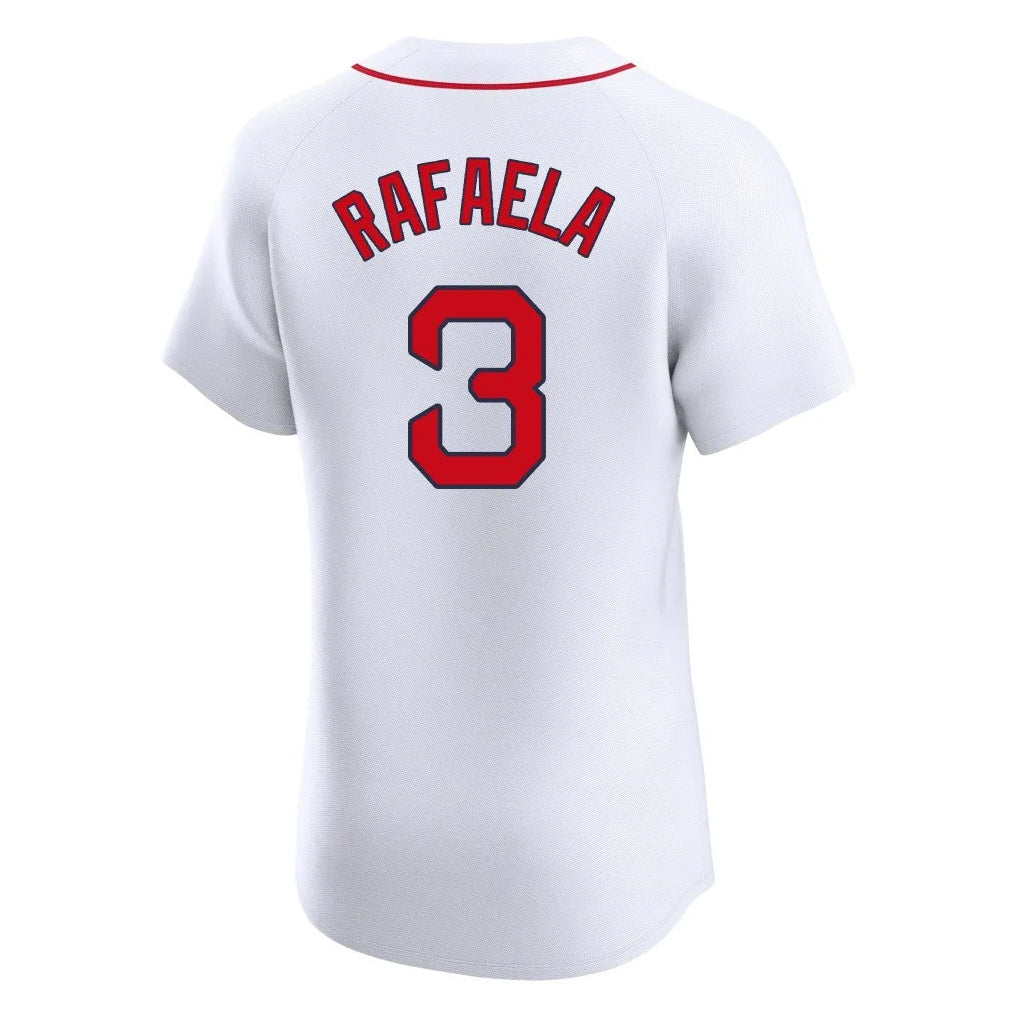 Kdoa B.Red Sox #3 Ceddanne Rafaela Player White Limited Elite Home Game Stitched Jerseys