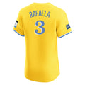 Kdoa B.Red Sox #3 Ceddanne Rafaela Player Yellow Limited Elite Home Game Stitched Jerseys