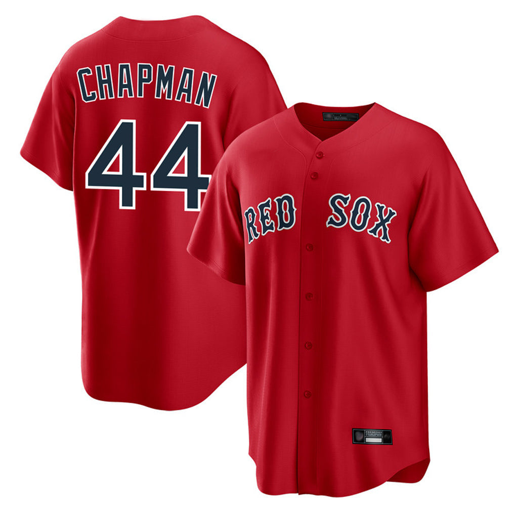 Kdoa B.Red Sox #44 Aroldis Chapman Player Red Home Game Stitched Jerseys