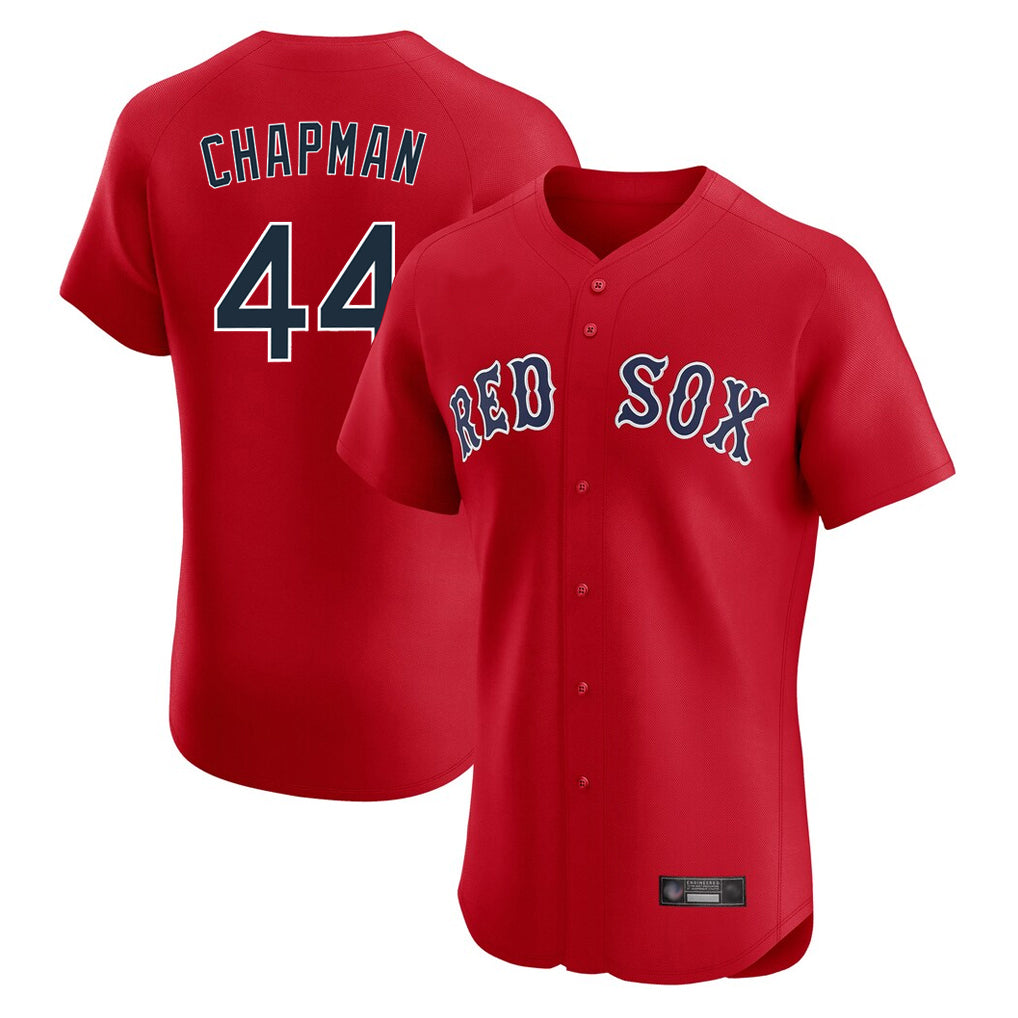 Kdoa B.Red Sox #44 Aroldis Chapman Player Red Limited Elite Home Game Stitched Jerseys