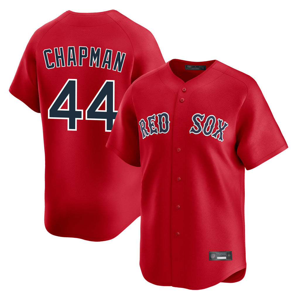Kdoa B.Red Sox #44 Aroldis Chapman Player Red Limited Home Game Stitched Jerseys