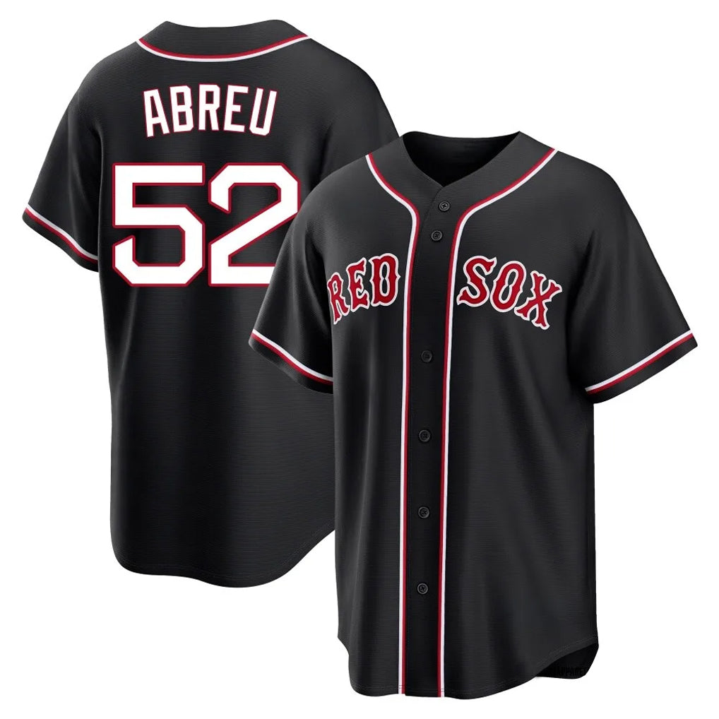 Kdoa B.Red Sox #52 Wilyer Abreu Player Black Out Home Game Stitched Jerseys