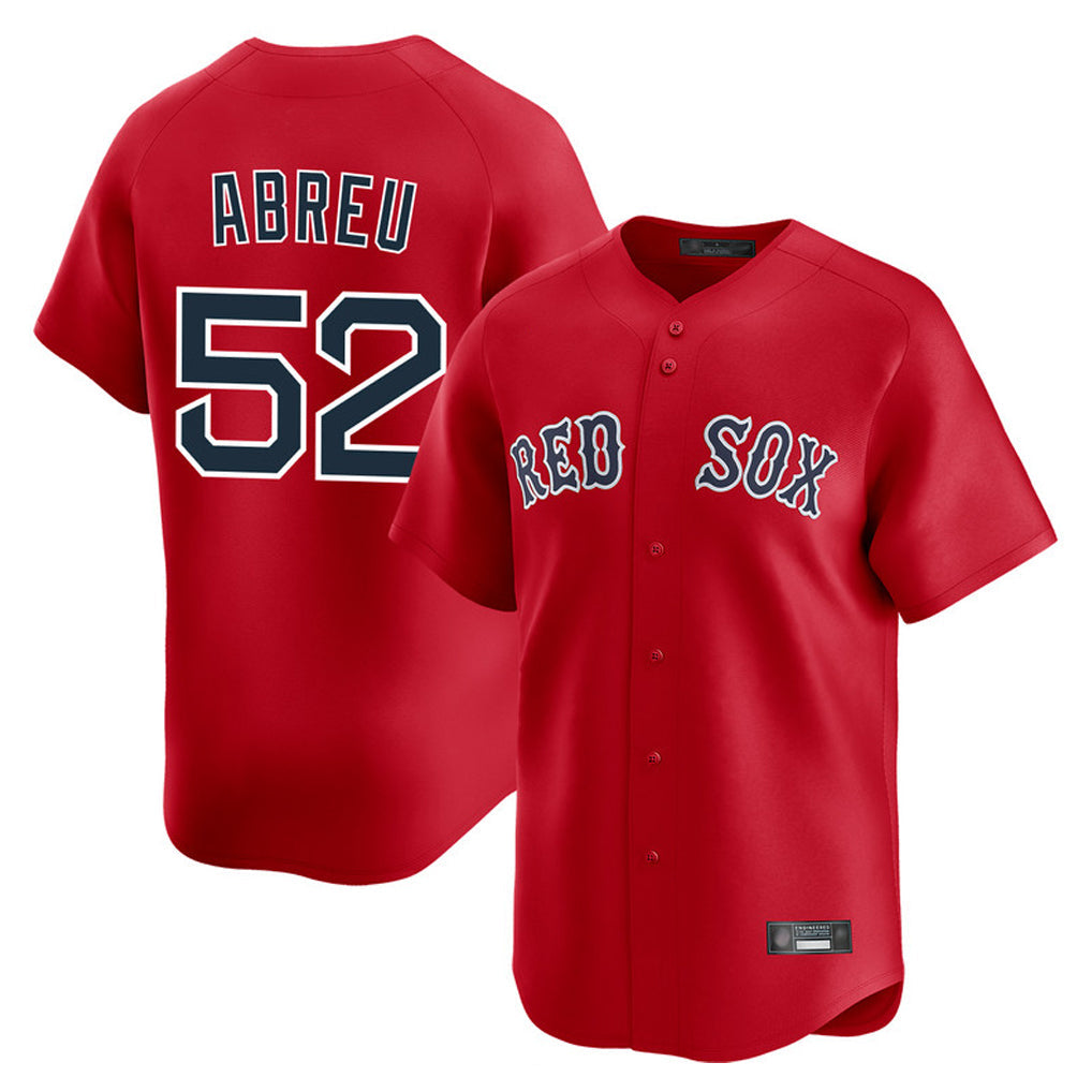 Kdoa B.Red Sox #52 Wilyer Abreu Player Red Limited Home Game Stitched Jerseys