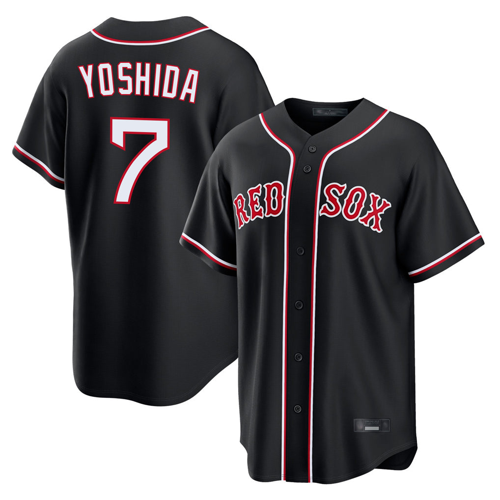 Kdoa B.Red Sox #7 Masataka Yoshida Player Black Out Home Game Stitched Jerseys