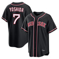Kdoa B.Red Sox #7 Masataka Yoshida Player Black Home Game Stitched Jerseys