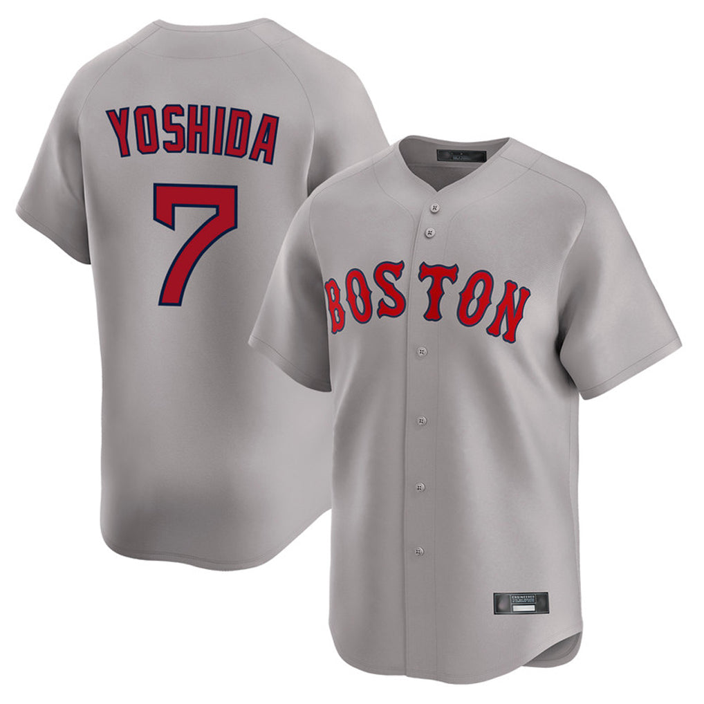 Kdoa B.Red Sox #7 Masataka Yoshida Player Gray Road Limited Home Game Stitched Jersey