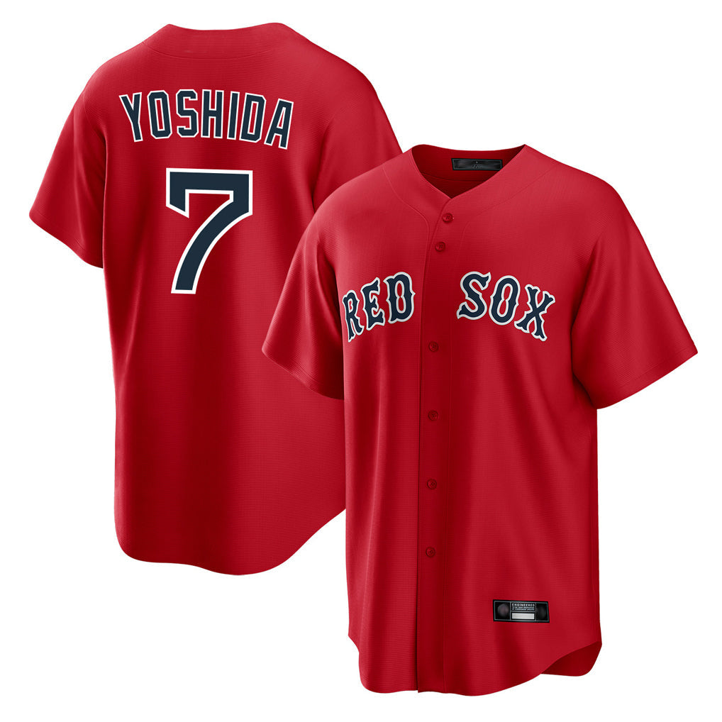 Kdoa B.Red Sox #7 Masataka Yoshida Player Red Home Game Stitched Jersey