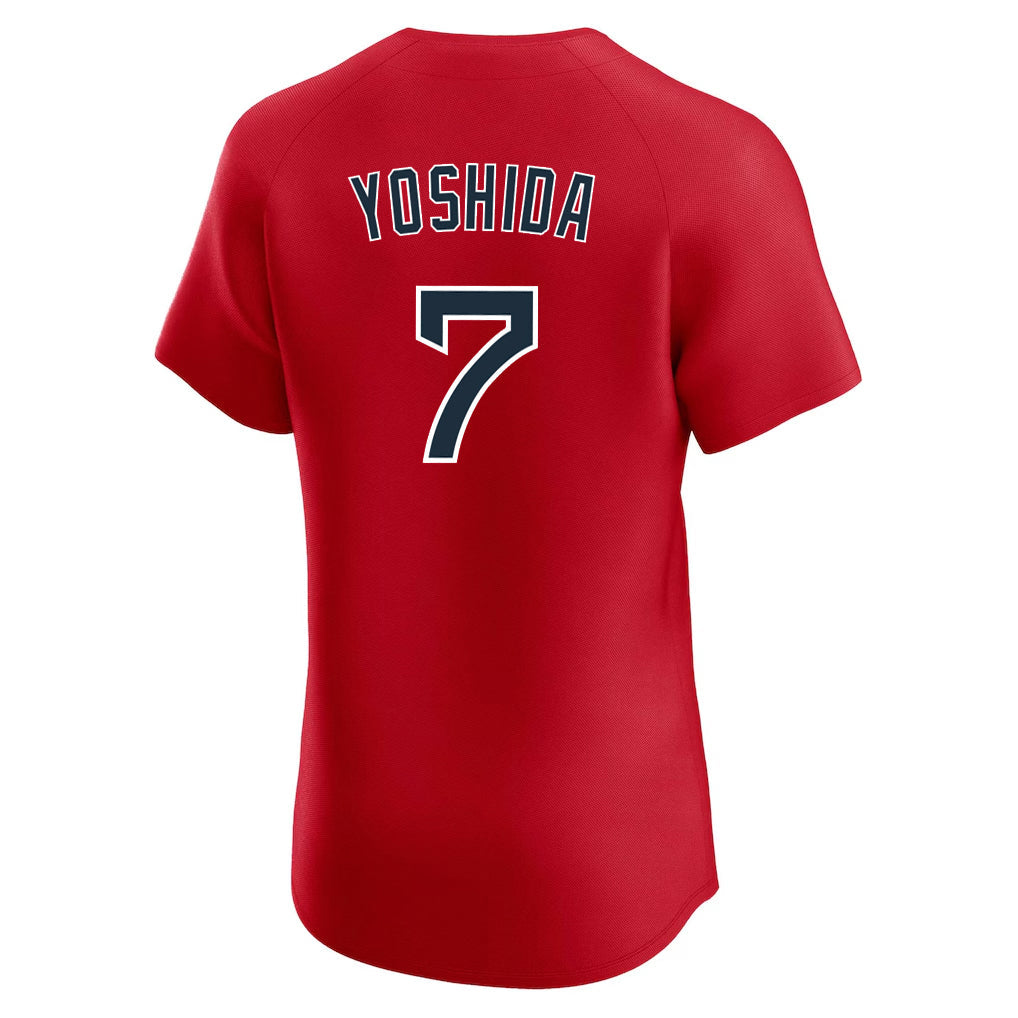 Kdoa B.Red Sox #7 Masataka Yoshida Player Red Limited Elite Home Game Stitched Jerseys