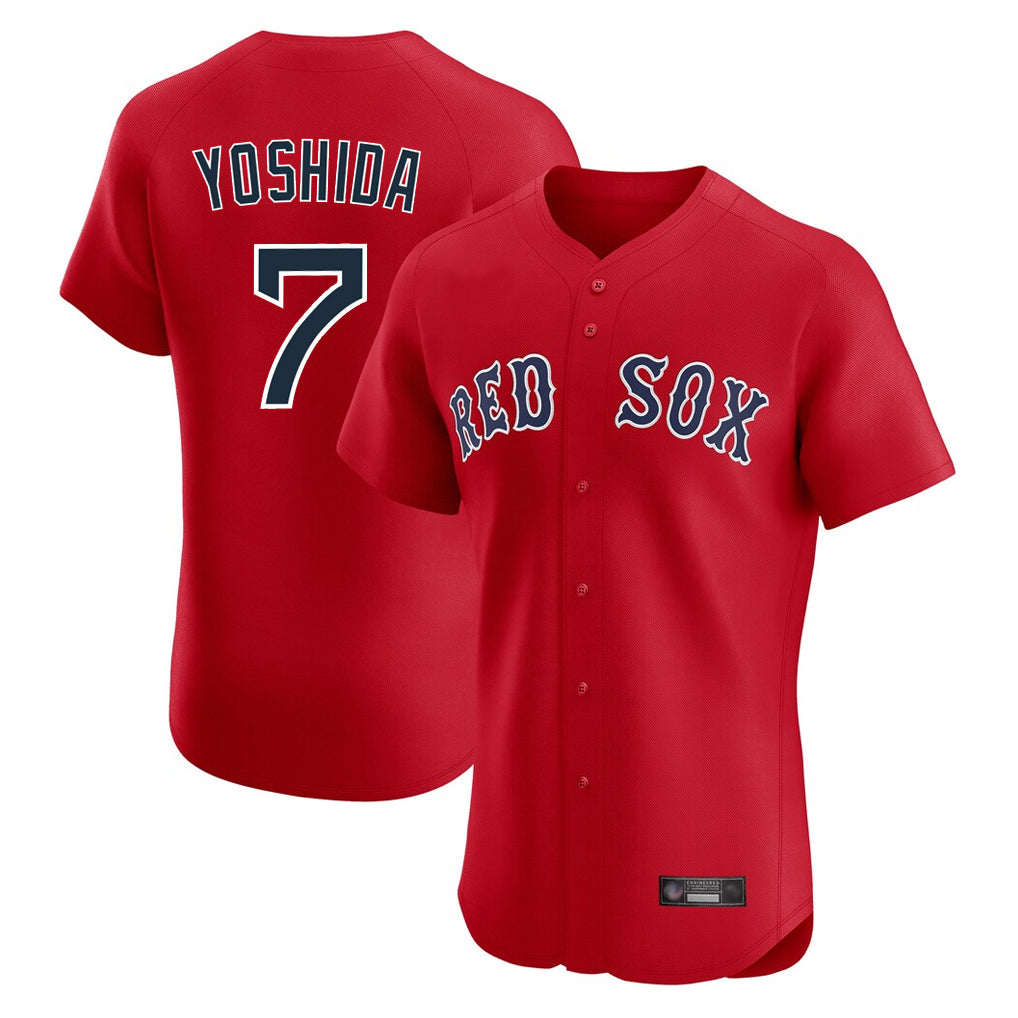Kdoa B.Red Sox #7 Masataka Yoshida Player Red Limited Elite Home Game Stitched Jersey