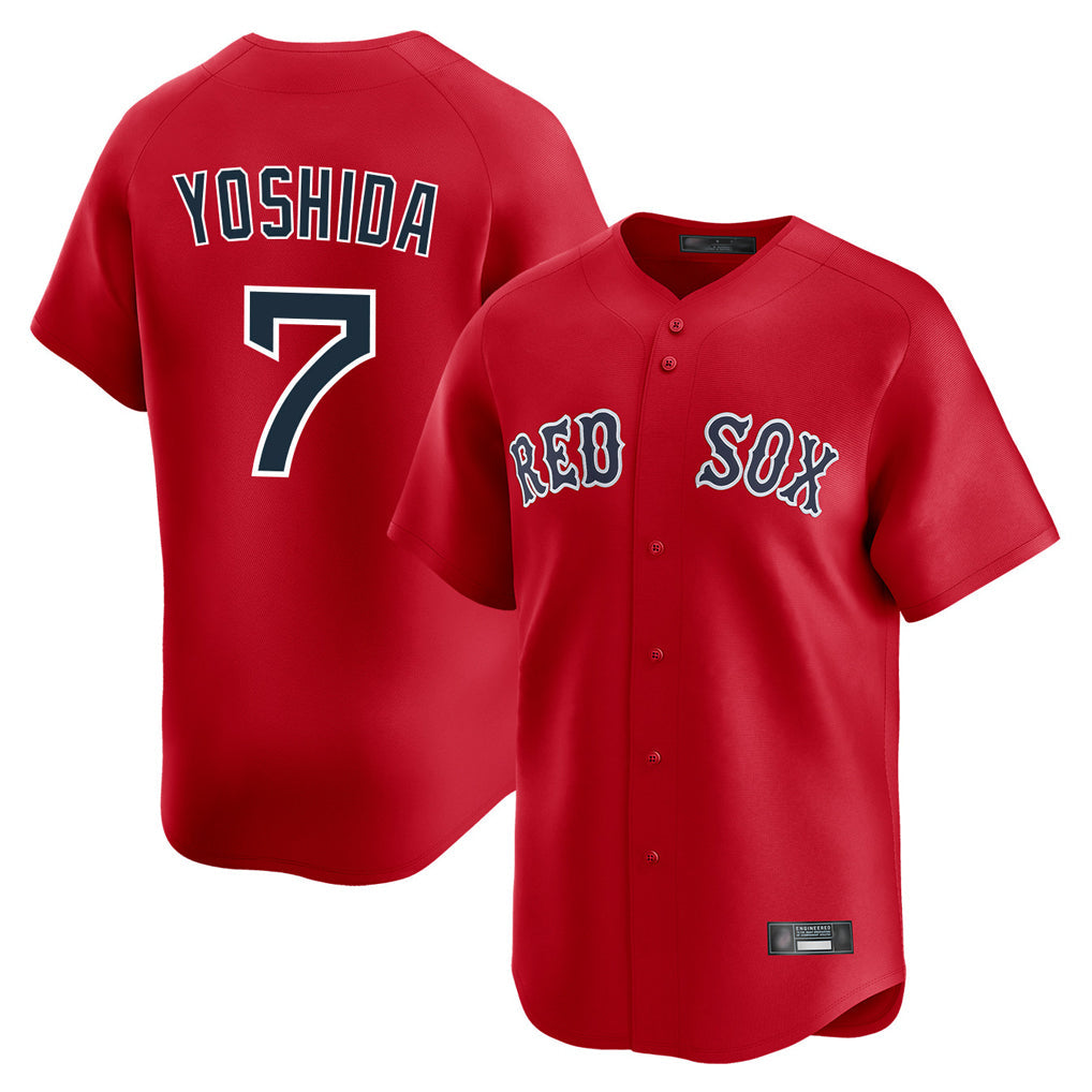Kdoa B.Red Sox #7 Masataka Yoshida Player Red Limited Home Game Stitched Jersey