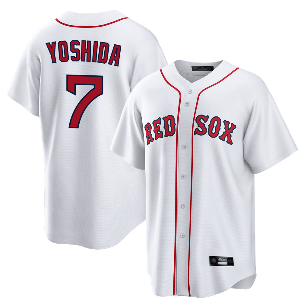 Kdoa B.Red Sox #7 Masataka Yoshida Player White Home Game Stitched Jersey