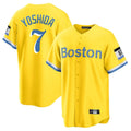 Kdoa B.Red Sox #7 Masataka Yoshida Player Yellow Home Game Stitched Jersey