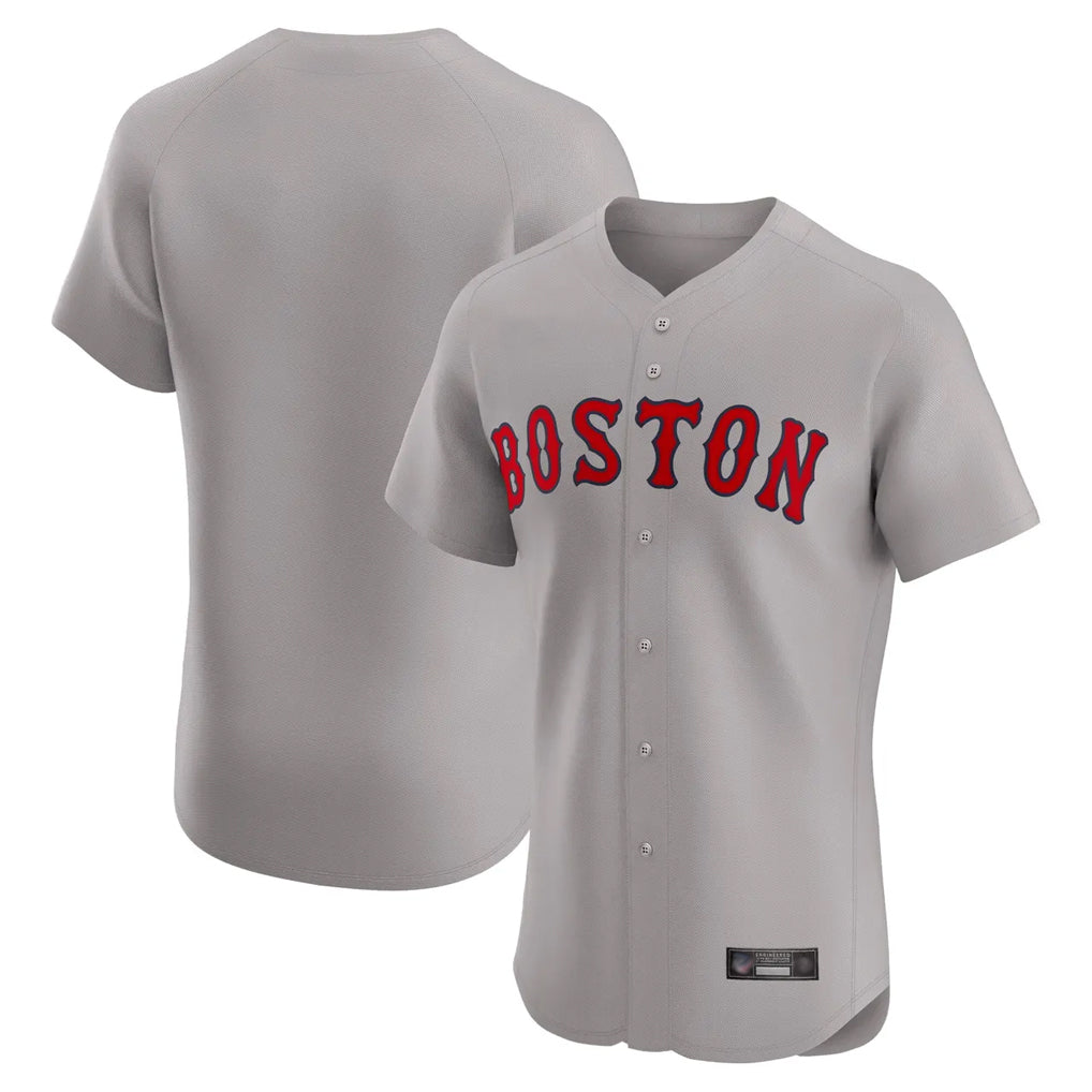 Kdoa B.Red Sox Blank Player Gray Road Limited Home Game Stitched Jerseys