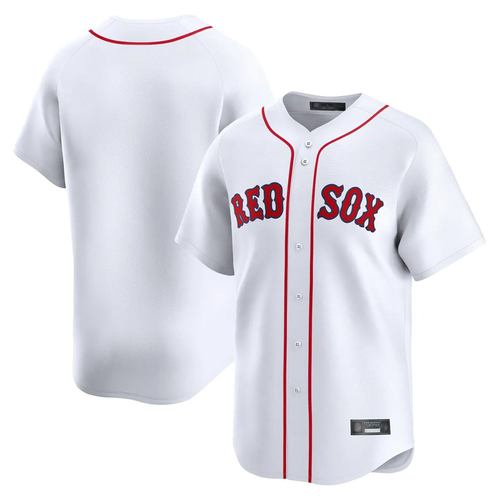 Kdoa B.Red Sox Blank Player White Limited Home Game Stitched Jerseys