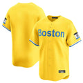 Kdoa B.Red Sox Blank Player Yellow Limited Home Game Stitched Jerseys