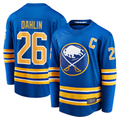 Kdoa B.Sabres #26 Rasmus Dahlin Royal Home Captain Patch Breakaway Stitched Jerseys