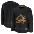 Kdoa C.Avalanche Black 2024 Military Appreciation Practice Jerseys