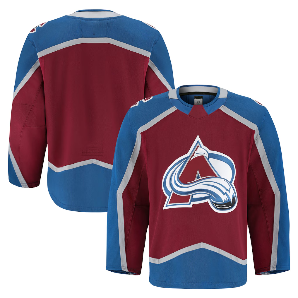 Kdoa C.Avalanche Burgundy Home Authentic Pro Jerseys