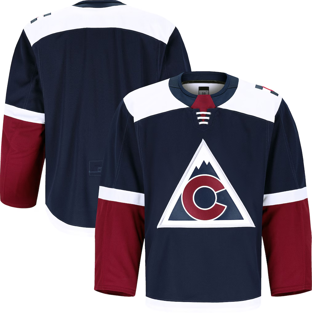Kdoa C.Avalanche Navy Alternate Authentic Pro Jerseys
