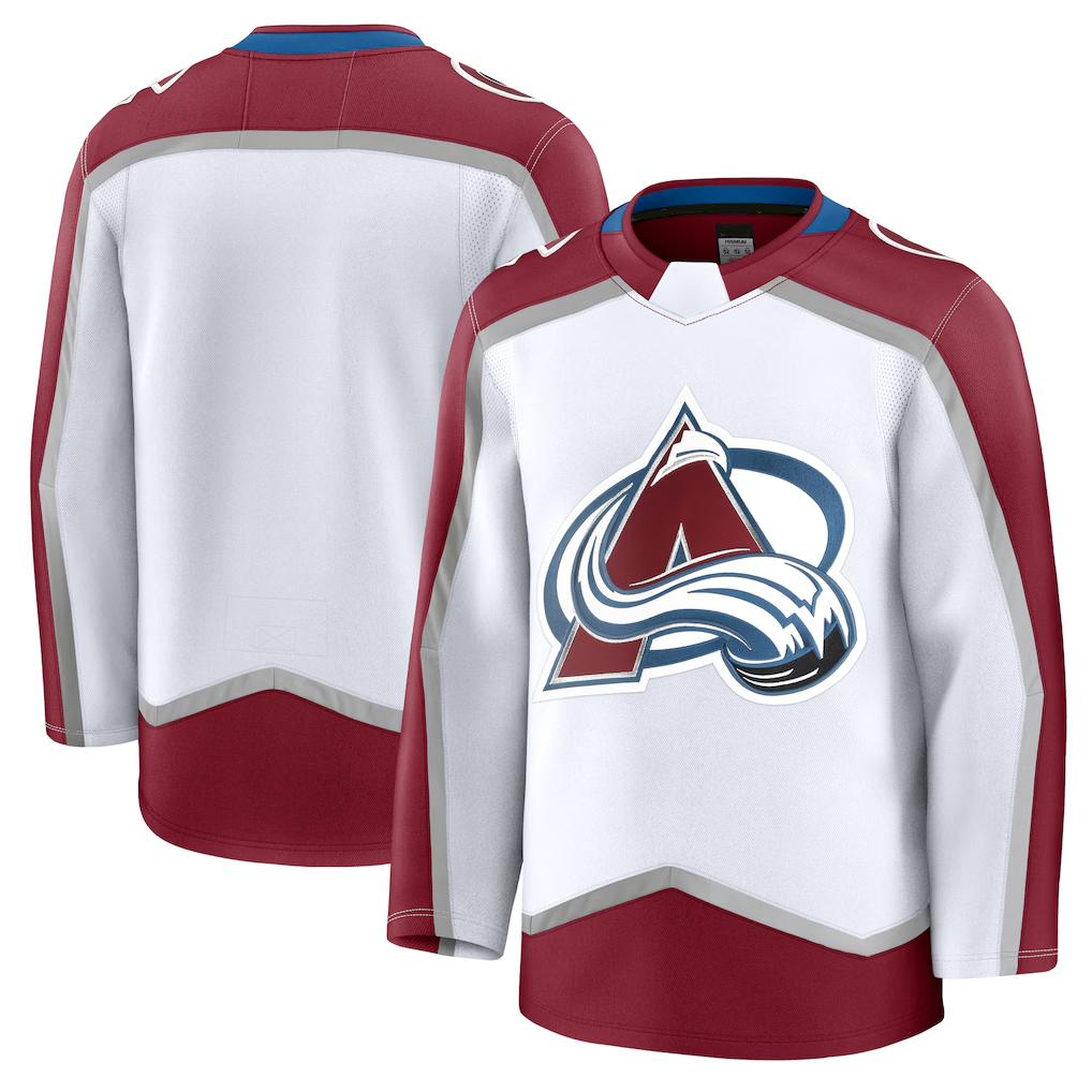 Kdoa C.Avalanche White Away Premium Jerseys
