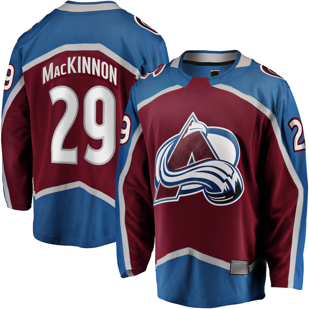 Kdoa C.Avalanche #29 Nathan MacKinnon Burgundy Home Breakaway Jerseys