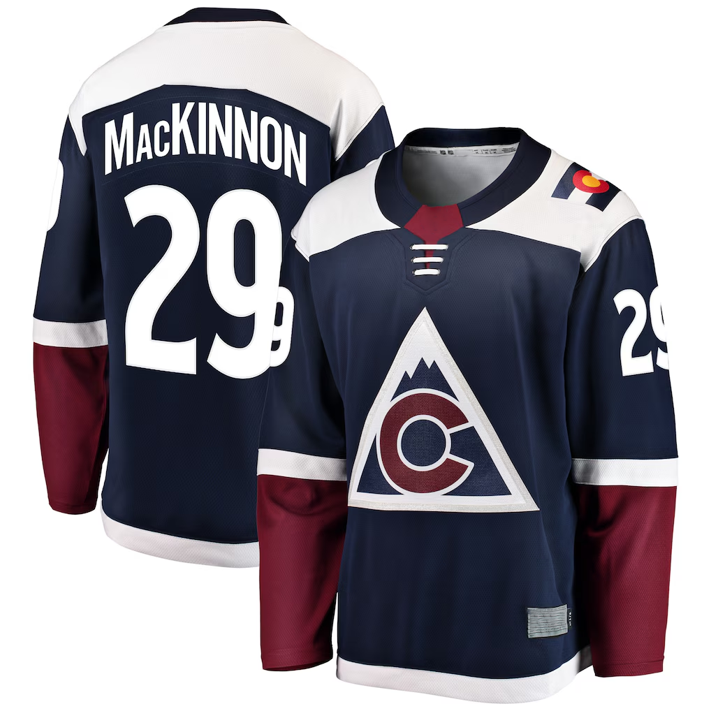 Kdoa C.Avalanche #29 Nathan MacKinnon Navy Breakaway Jerseys