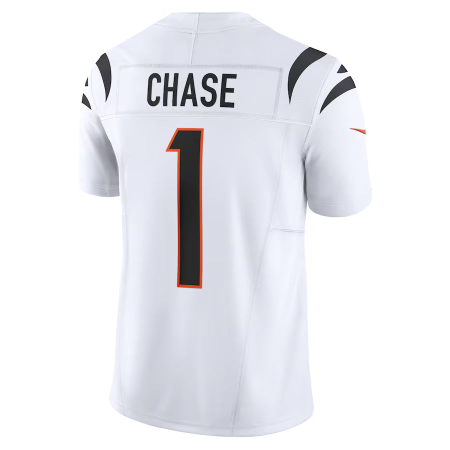 Kdoa C.Bengals #1 Ja'Marr Chase Player White Vapor F.U.S.E. Limited Stitched Jerseys