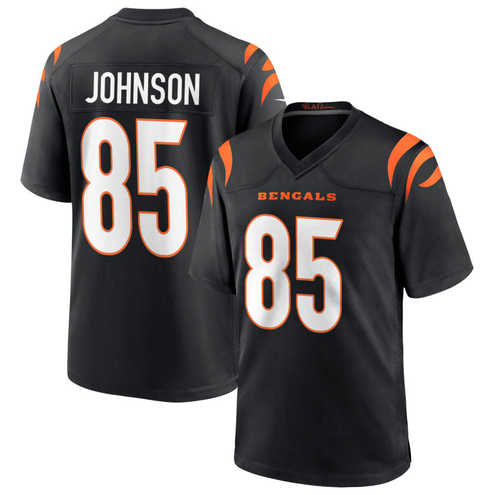 Kdoa C.Bengals #85 Chad Johnson Player Black Home Game Stitched Jerseys