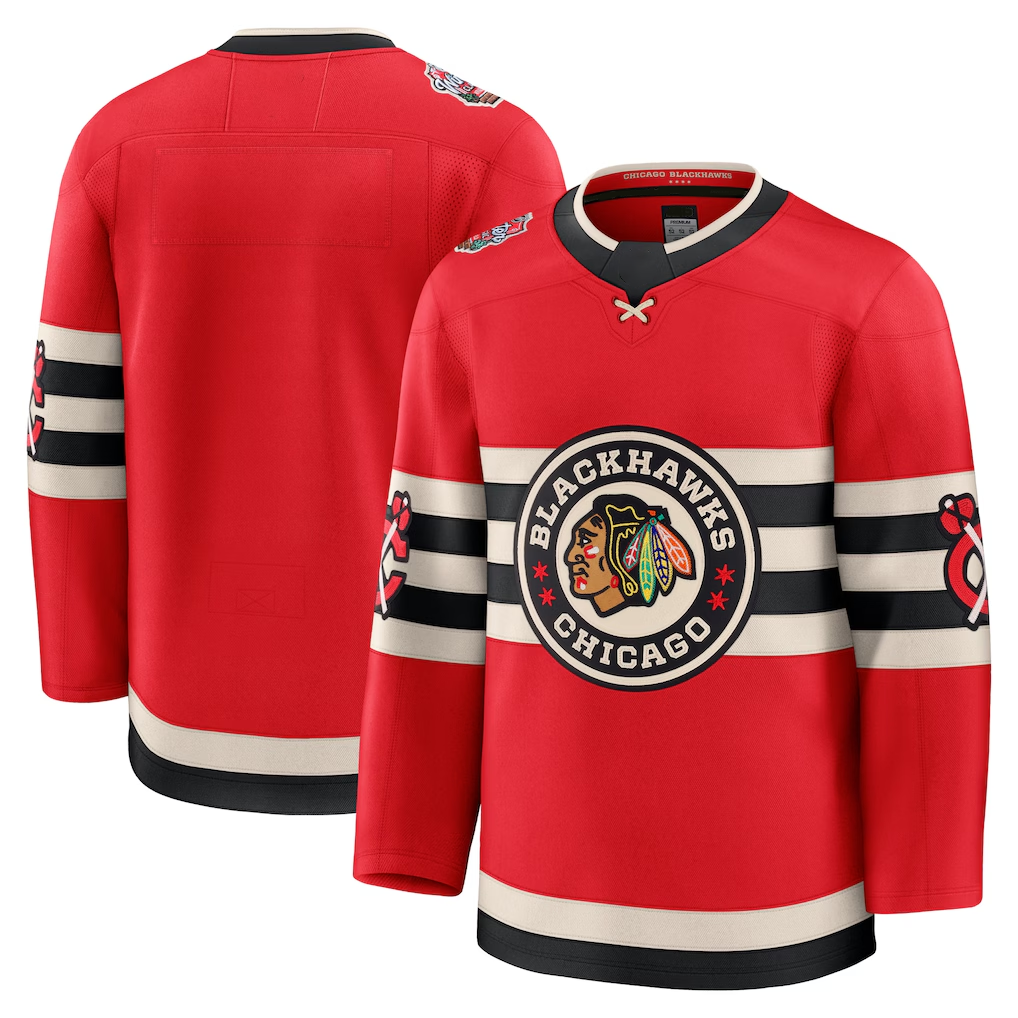 Kdoa C.Blackhawks Red 2025 Winter Classic Premium Jerseys