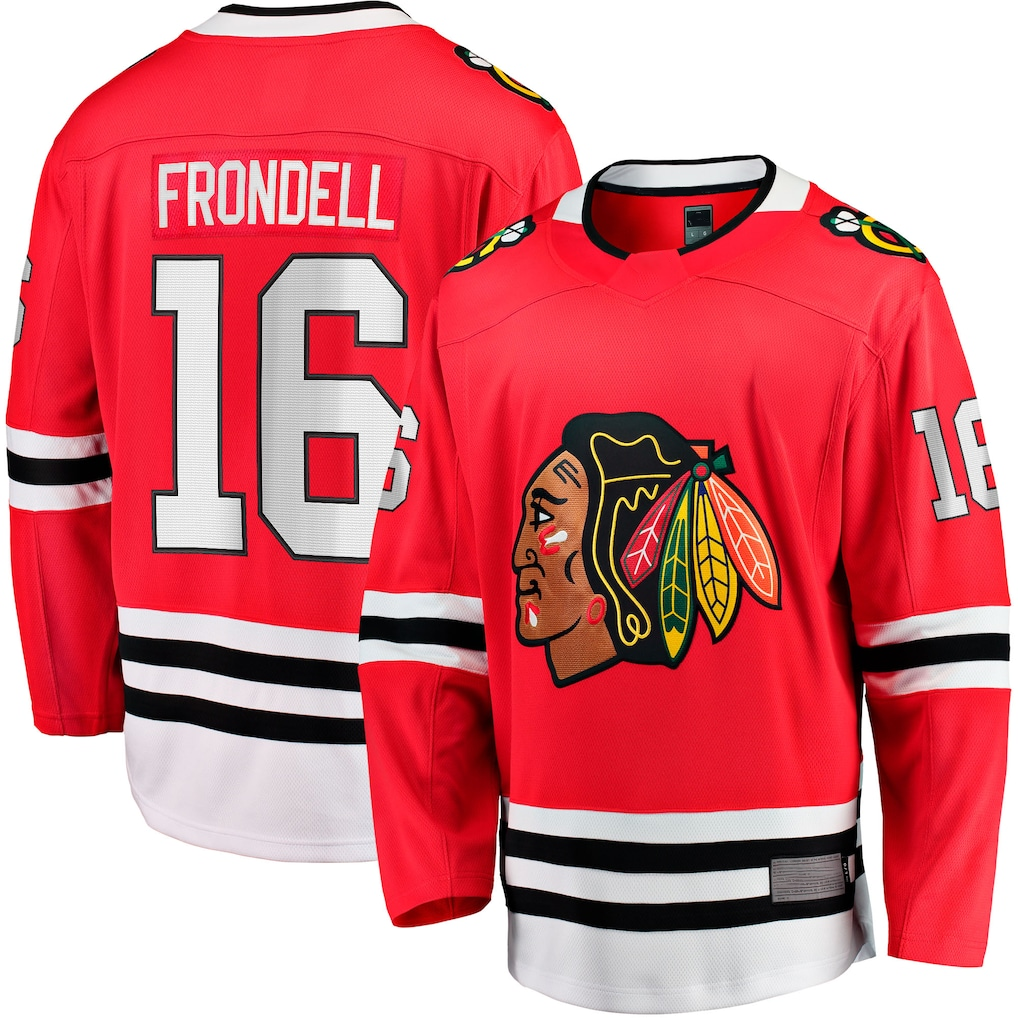 Kdoa C.Blackhawks #16 Anton Frondell Red Breakaway Jerseys