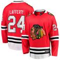 Kdoa C.Blackhawks #24 Sam Lafferty  Red Home Breakaway Jerseys