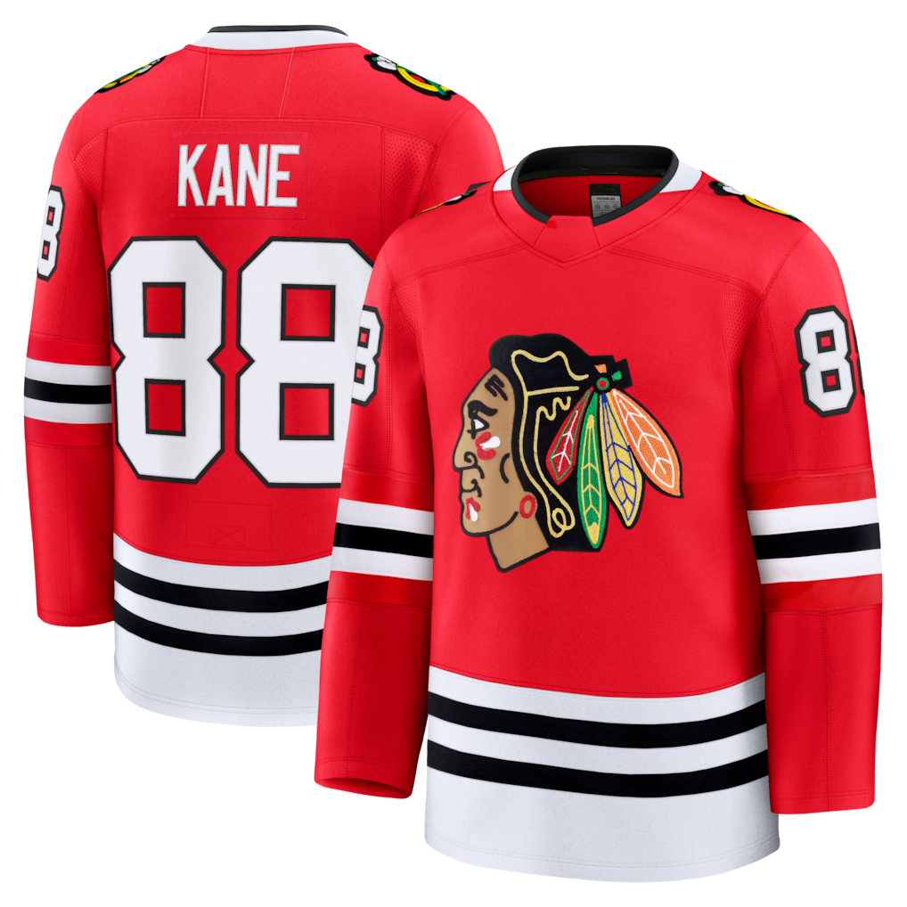 Kdoa C.Blackhawks #88 Patrick Kane Red Premium Jerseys