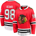 Kdoa C.Blackhawks #98 Connor Bedard Red Home Breakaway Player Jerseys
