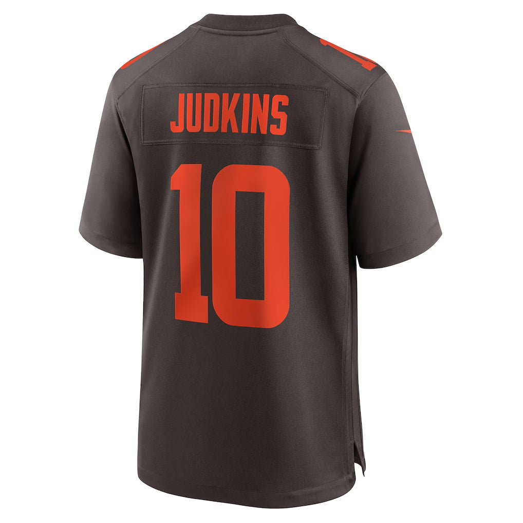Kdoa C.Browns #10 Quinshon Judkins Player Brown Game Stitched Jerseys