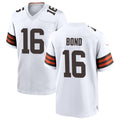 Kdoa C.Browns #16 Isaiah Bond Player White Home Game Stitched Jerseys