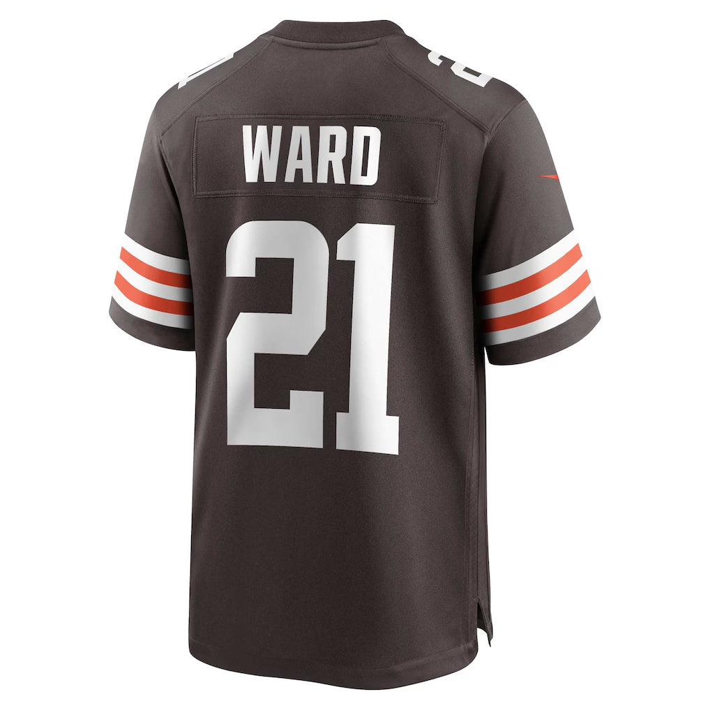 Kdoa C.Browns #21 Denzel Ward Brown Game Stitched Jerseys